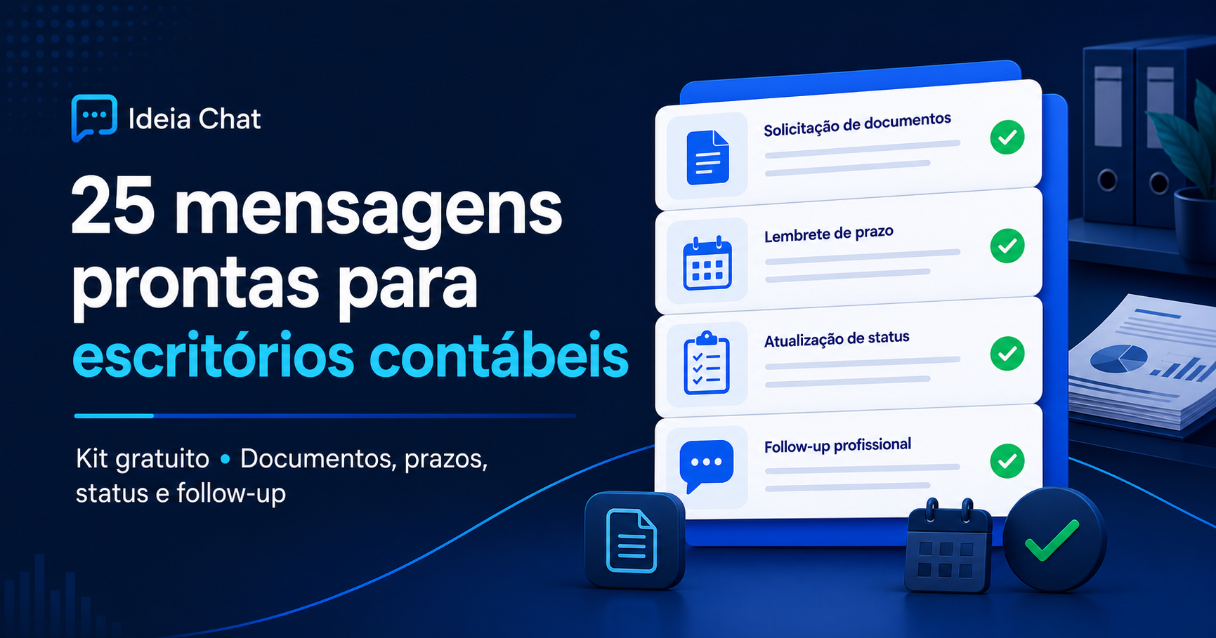 Mensagens Prontas para Escritório Contábil no WhatsApp: 12 Modelos